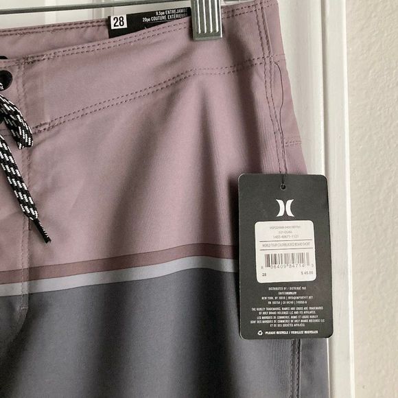 Hurley Men's World Tour Color Blocked Stretch board shorts NWT size 28 - Picture 6 of 8